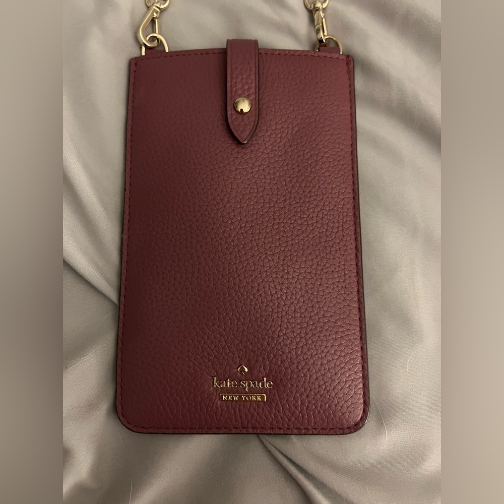 Authentic Kate Spade Purple Phone Wallet Crossbody